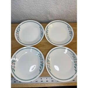 Corelle Rosemarie 6-3/4" Bread Plates 4-Count No Chips / Cracks